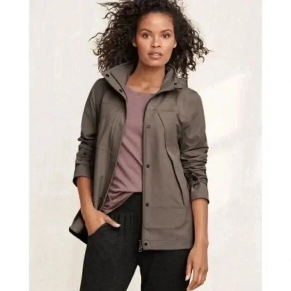 Garnet Hill High Low Pleated Light Brown Jacket XS - Picture 1 of 7